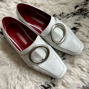 Dorateymur Harput White Leather Loafers 35 / US5 Women Shoes